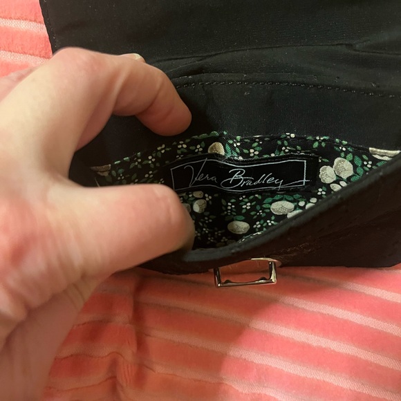 Vera Bradley quilted black wallet/ID bag - Picture 6 of 7